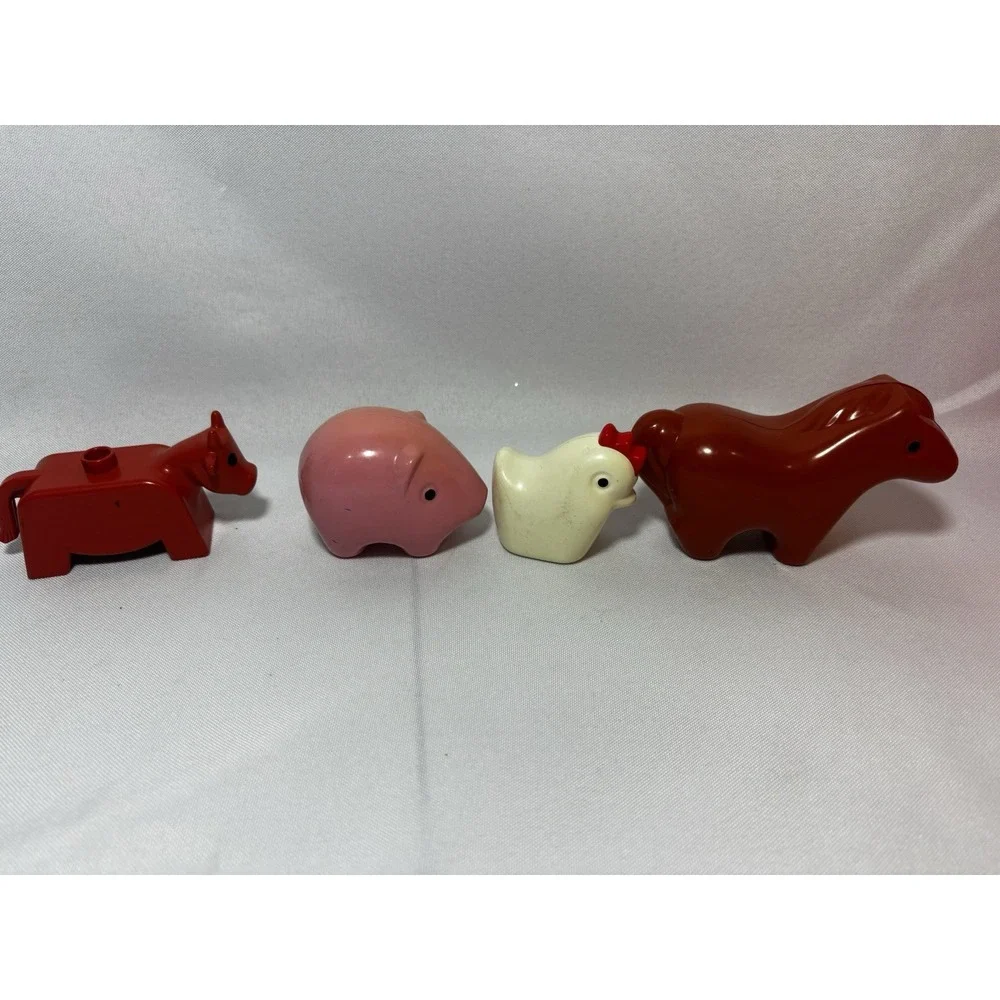 25 Little Tikes Wee Waffle Blocks Farm Barn Animals Tractor Fence Toddle Tots